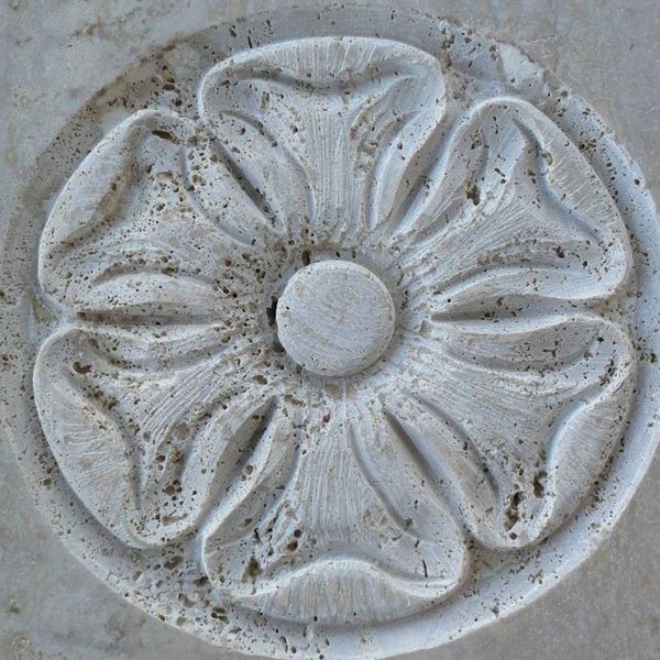Inlays And Engravings - Writing and Details Processing Roman Travertine