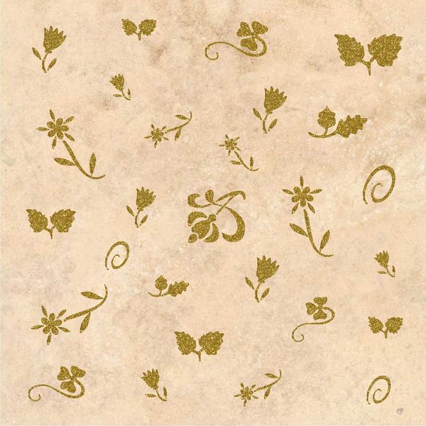 Inlays And Engravings - Gold Processing Roman Travertine