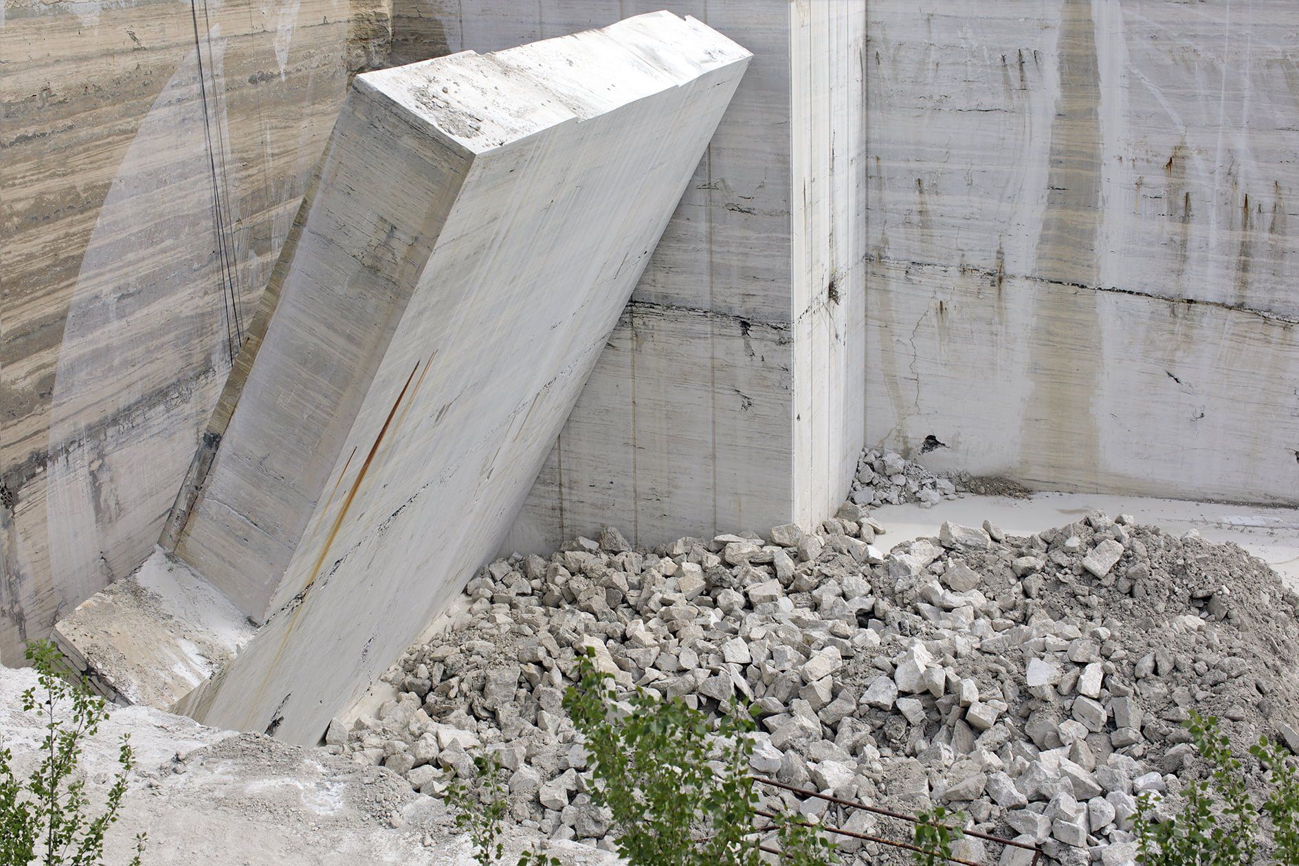 Roman Travertine block extraction