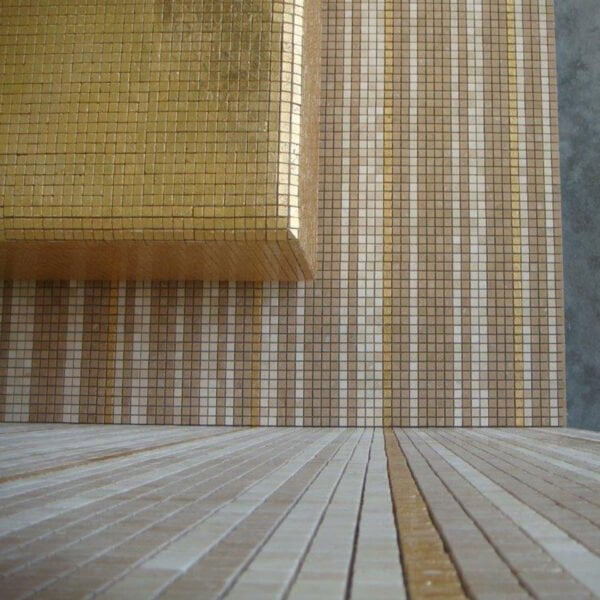 Gold Mosaic Processing Roman Travertine
