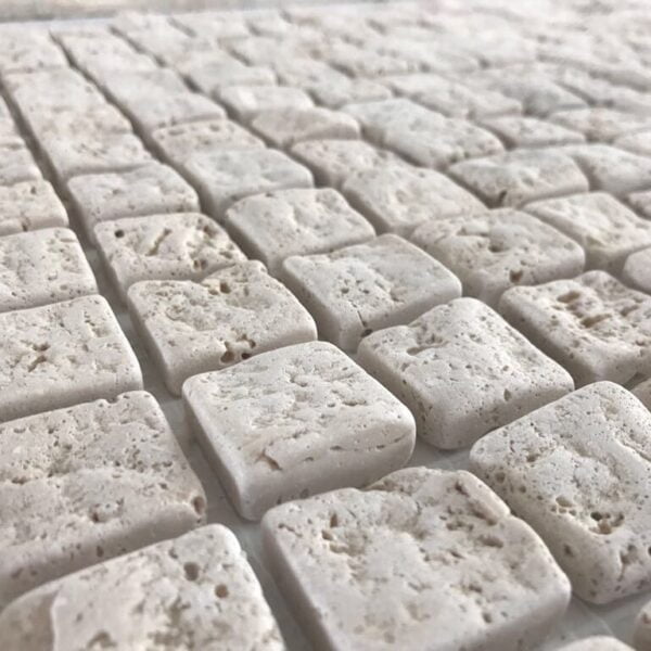 Regular Mosaic Processing Roman Travertine
