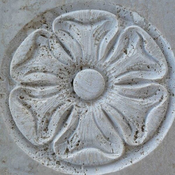 Inlays And Engravings - Writing and Details Processing Roman Travertine