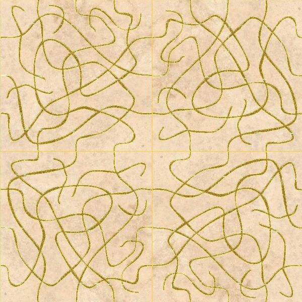 Inlays And Engravings - Gold Processing Roman Travertine