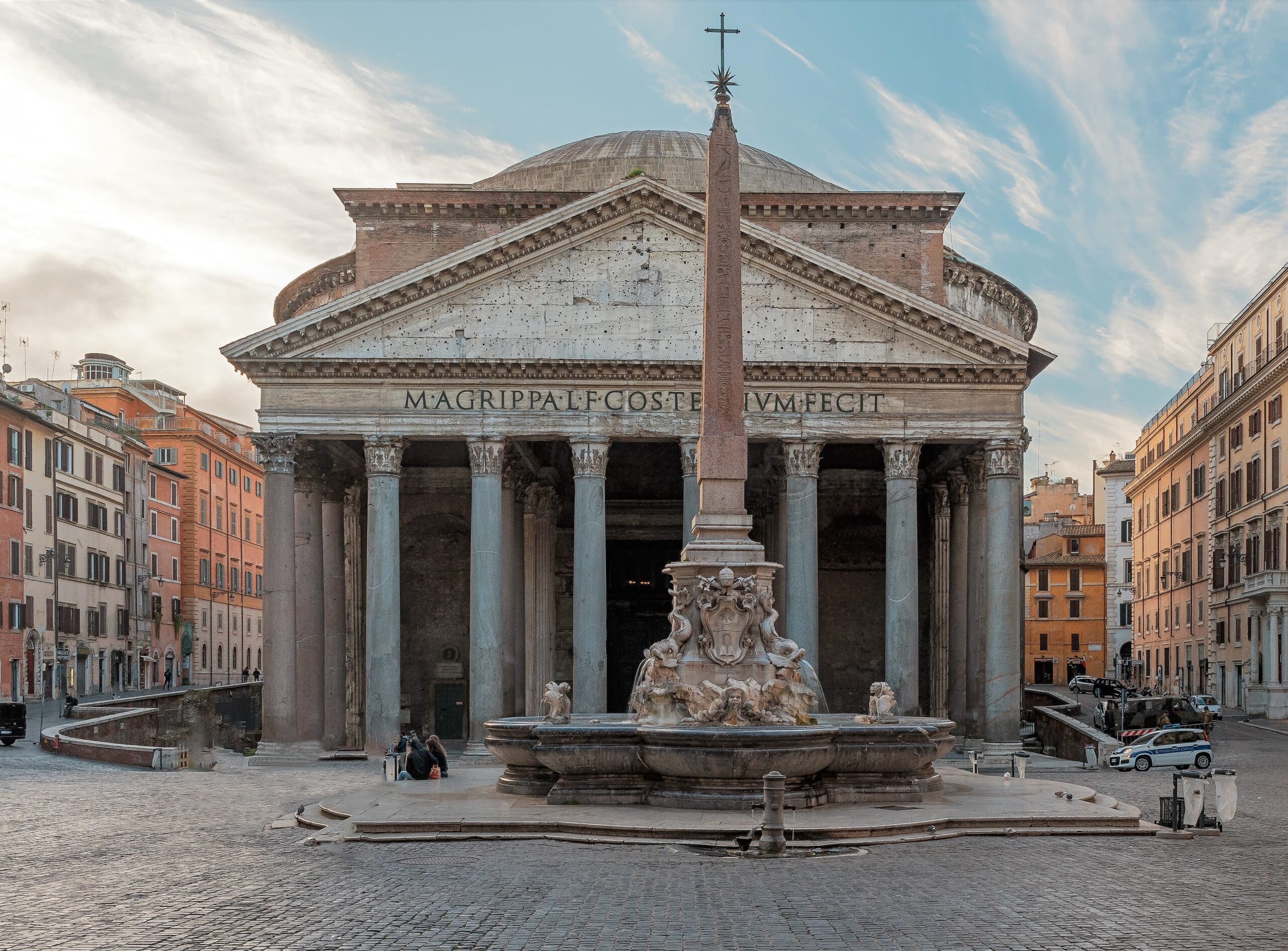 Roman Travertine Pantheon Cornice