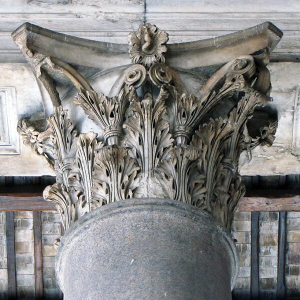 pantheon cornice travertine